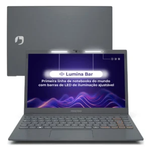 Notebook Positivo Vision C14 Intel® Celeron® Linux 4GB 128GB eMMC 14” HD Lumina BAR – Cinza