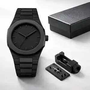 Relógio Minimalista Quartz Unissex Com Caixa De Luxo