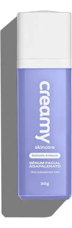 Creamy Skincare Sérum Adapalenato 0,5% 30g | Antiacne Com Retinoide Avançado, Reduz Acne, Poros Dilatados E Vermelhidão | Peles Sensíveis, Uso Noturno - Imagem 4