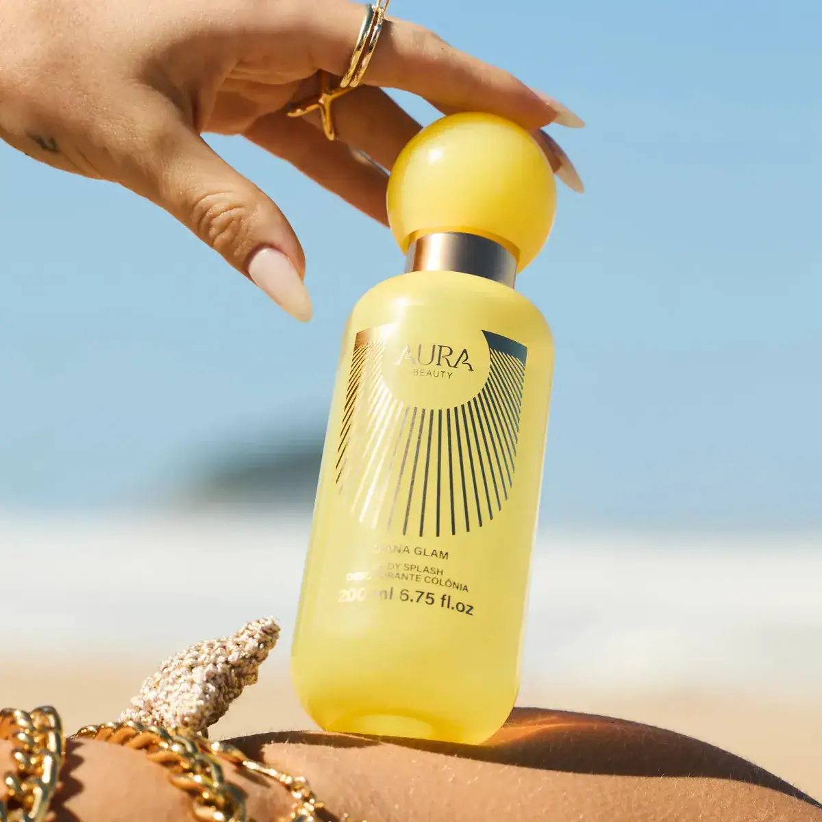 Body Splash Diana Glam Aura Beauty Jade Picon 200ml - Imagem 3