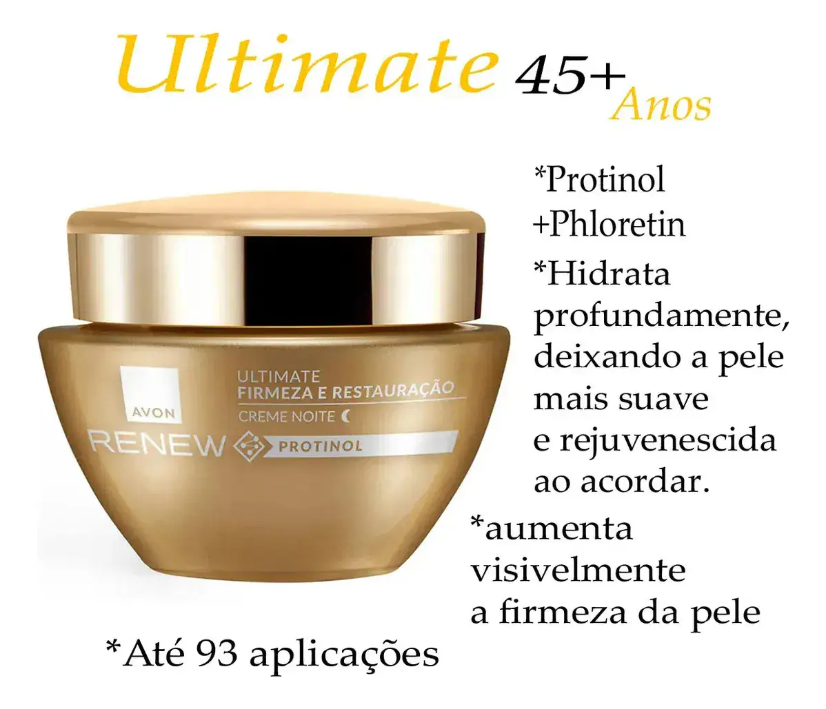 Creme Facial +45 Avon Renew Ultimate Noite 50g