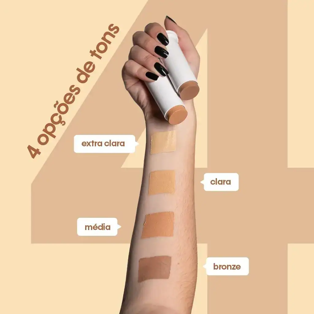 Protetor Solar Stick Com Base Clara Efeito Matte Sunless 12g - Imagem 2