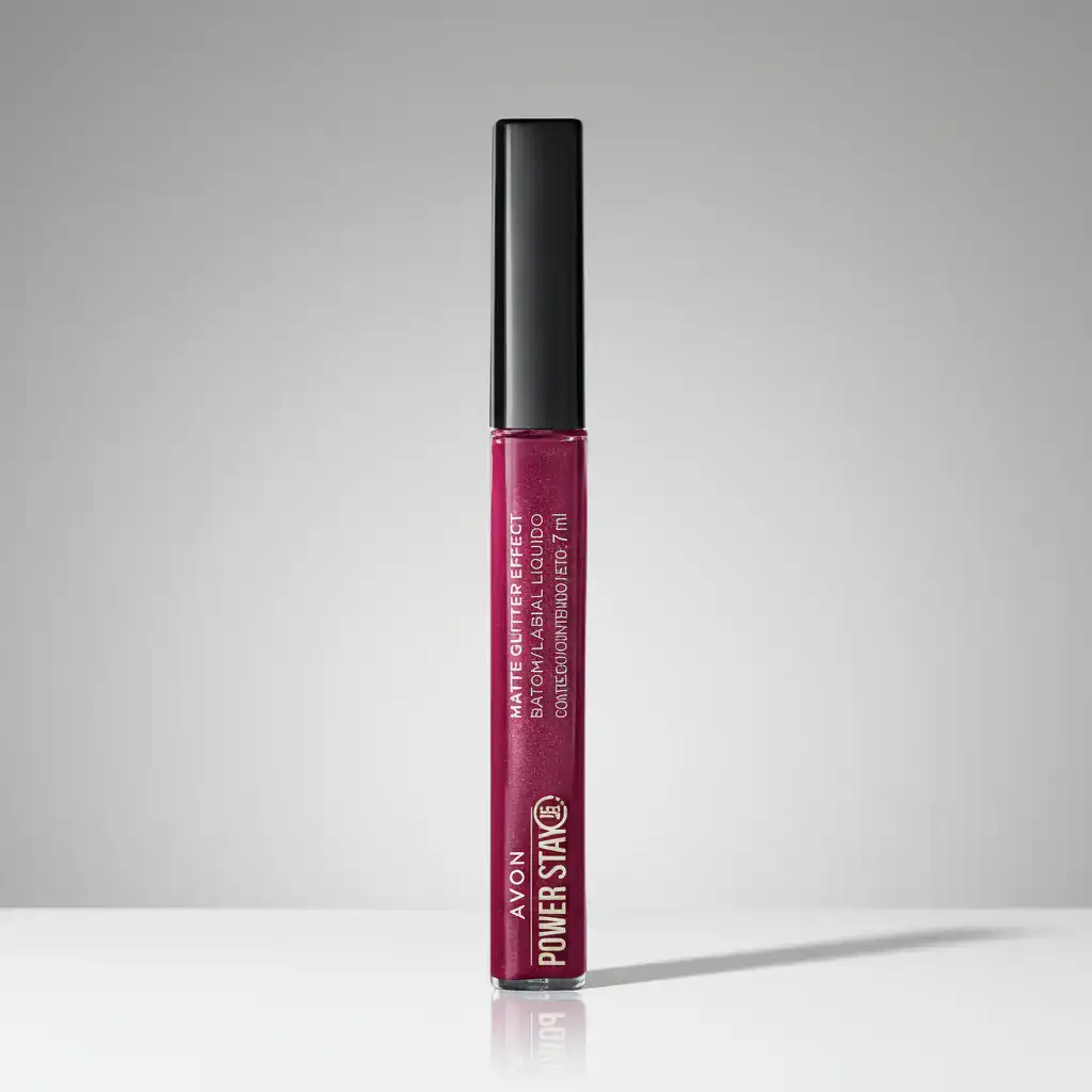 Batom Líquido Matte Power Stay Com Glitter 16h Avon- 7ml - Imagem 2