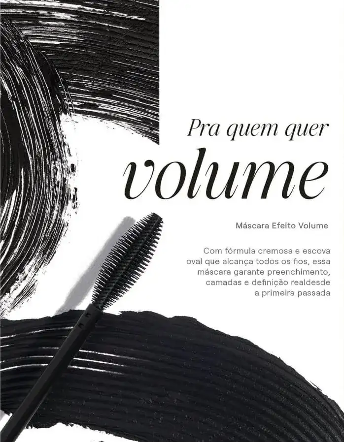 Máscara de Cílios Boca Rosa Preto Efeito Volume Longa Duração Vegan - Imagem 6