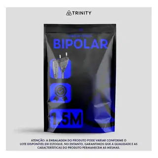 Cabo De Força 10a Bipolar Oitinho Para Impressoras, Fonte Notebook, Ps2, Ps3, Ps4, Ps5, Jbl, Xbox, Smart Tv, Fio Energia - Trinity - Imagem 9
