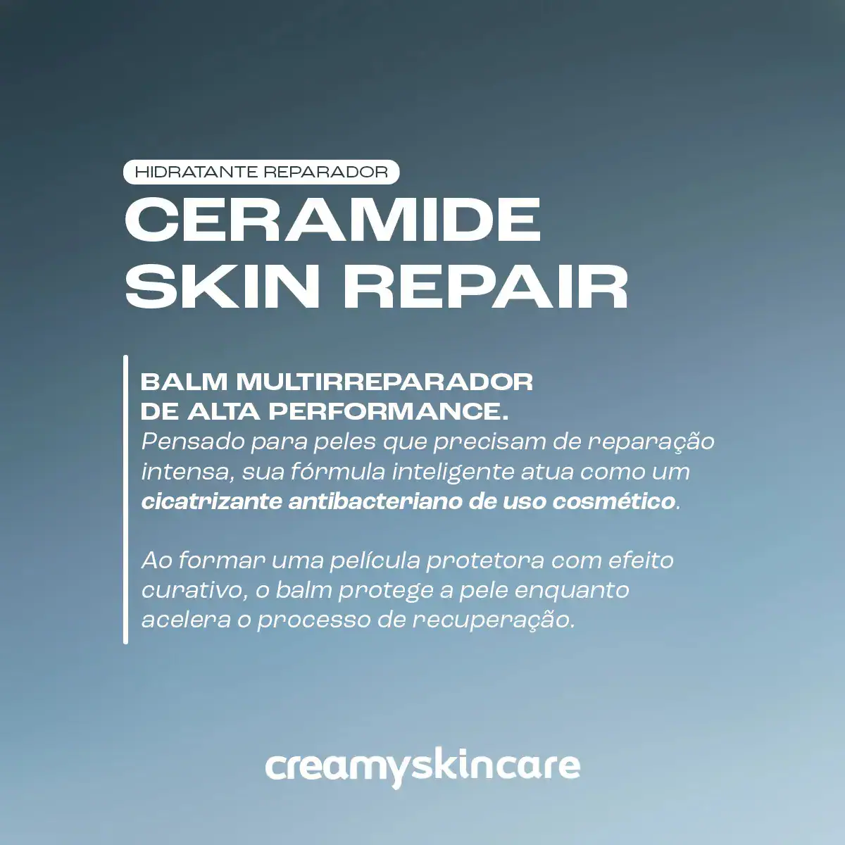 Creamy Skincare Ceramide Skin Repair 40g | Contém Ceramidas, Melhora A Pele Fragilizada, Hidratação Profunda E Intensa, Controla Pele Ressecada | Todos Os Tipos De Pele, Diurno E Noturno - Imagem 4