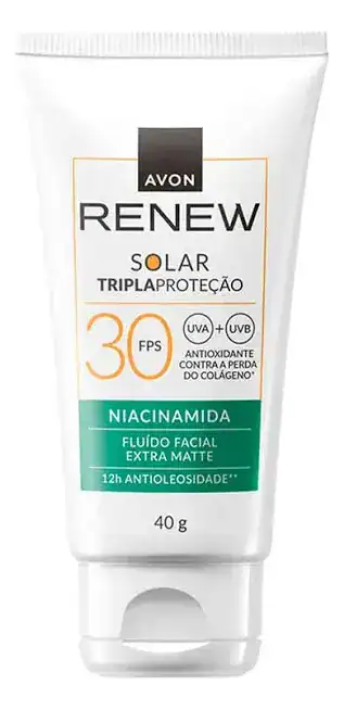 Renew Solar- Fluído Facial Extra Matte- Niacinamida - Fps 30