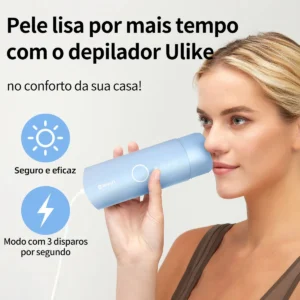 Depilador a Laser IPL Ulike ME Portátil Sem Dor com Resfriamento em Safira 4 Modos Disparo Automático Corpo e Rosto ANVISA