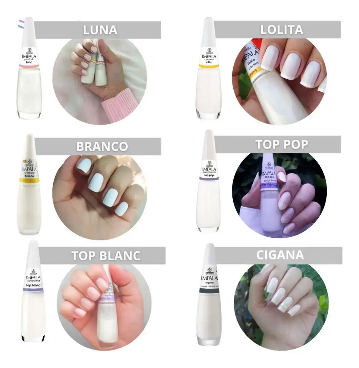 Kit 30 Esmaltes Impala Atacado Coleção Cores Coloridos Tons Cor Classico - Imagem 6
