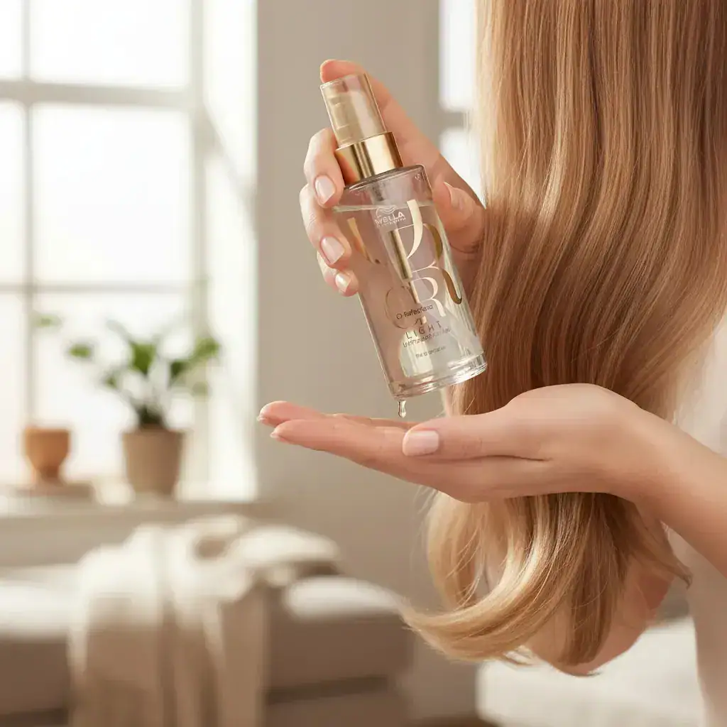 Finalizador Wella Professionals Oil Reflections Light Nutrição De 100ml 100g - Imagem 2