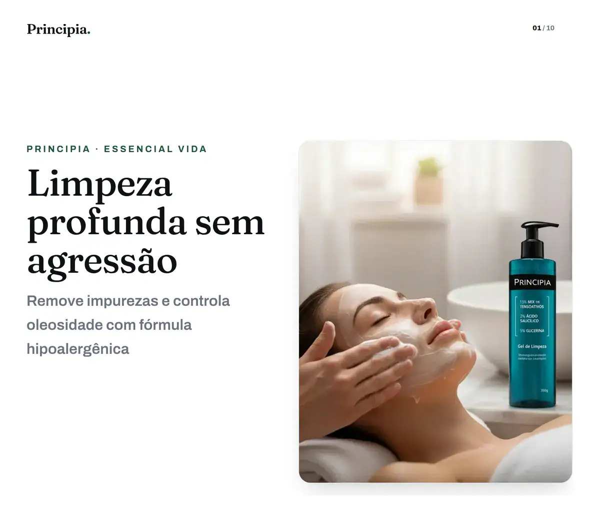 Gel De Limpeza Poros Dilatados Principia Gl-01 Salicilico 350ml Oleosa Todo Tipo De Pele Dia/noite - Imagem 6