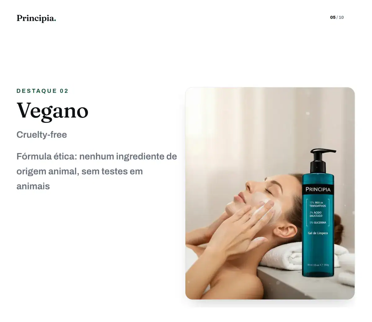Gel De Limpeza Poros Dilatados Principia Gl-01 Salicilico 350ml Oleosa Todo Tipo De Pele Dia/noite - Imagem 3