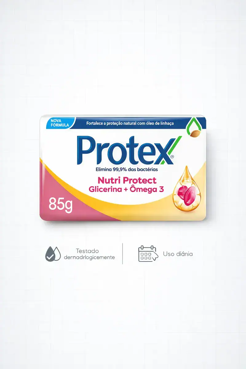 Kit 2x Protex Nutri Protect Glicerina E Omega 3 85g Cada - Imagem 5