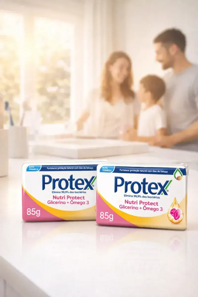 Kit 2x Protex Nutri Protect Glicerina E Omega 3 85g Cada - Imagem 3
