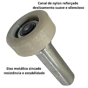 2 Pino Guia Lateral Para Portão Basculante 48mm