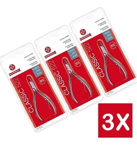 Kit 3 Alicates Cutícula 522 Classic Profissional - Mundial - Imagem 2