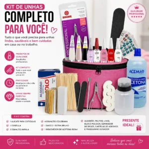 Kit De Unhas Manicure C/ Alicate Esmaltes Impala E Colorama