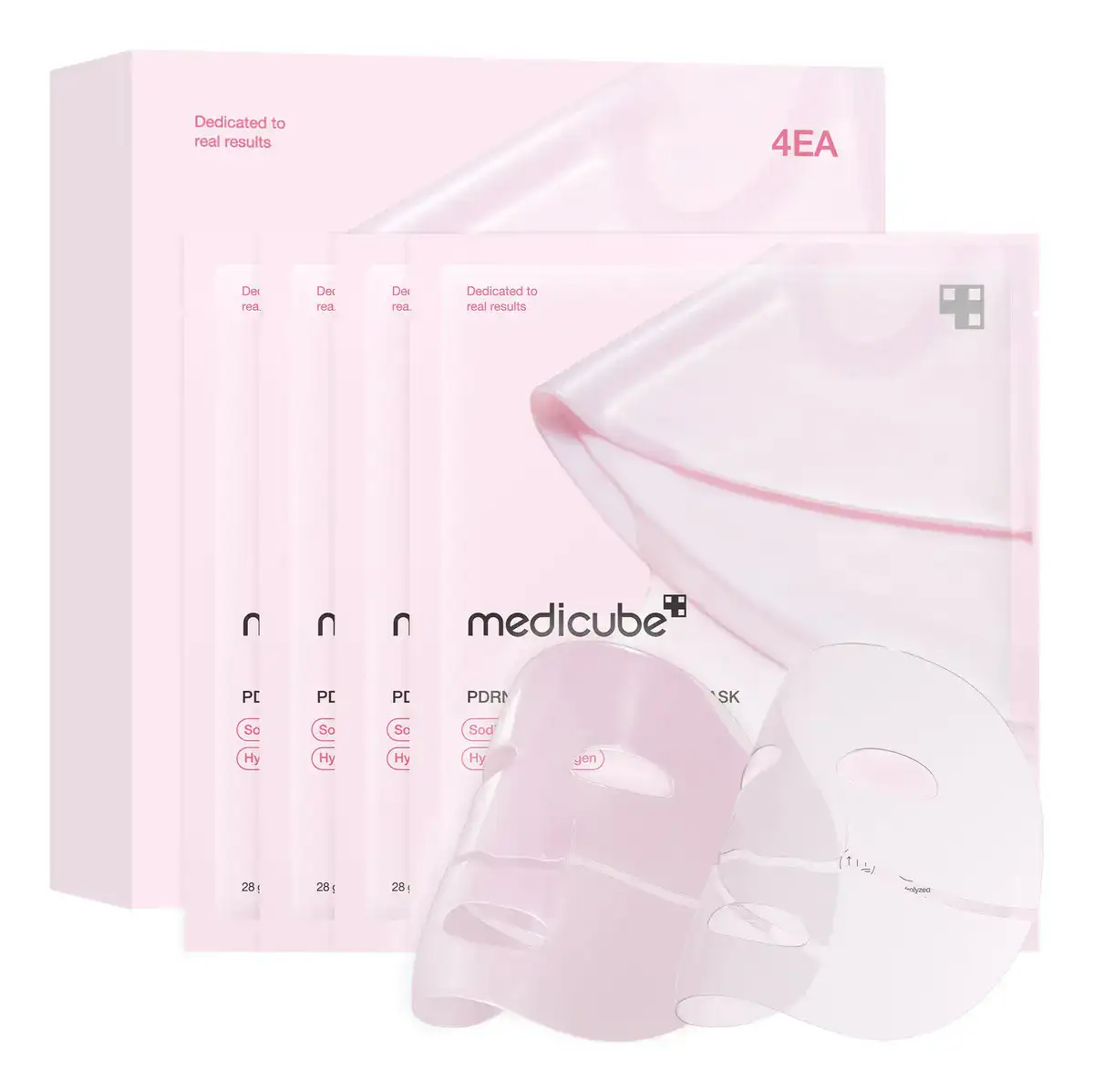 Pacote com 4 Máscaras Pdrn Derma Mask 28g Medicube - Imagem 6