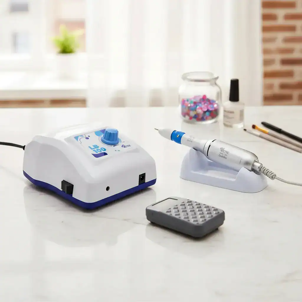 Micro Motor Beltec Lb100 Elétrico Podologia Azul - Imagem 2