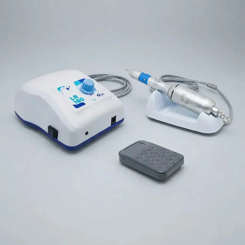Micro Motor Beltec Lb100 Elétrico Podologia Azul - Imagem 3