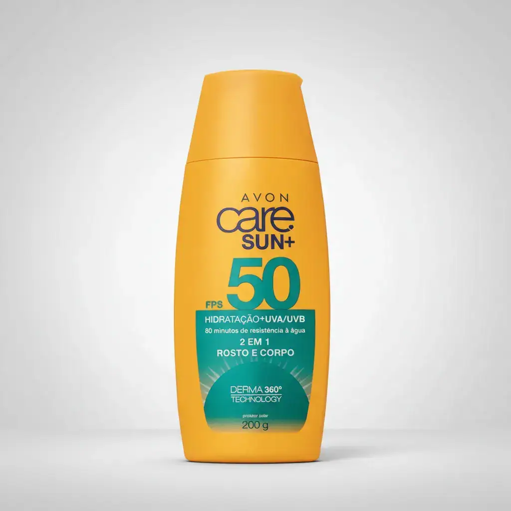 Protetor Solar 2 em 1 Avon invisível en crema FPS50 200g - Imagem 3