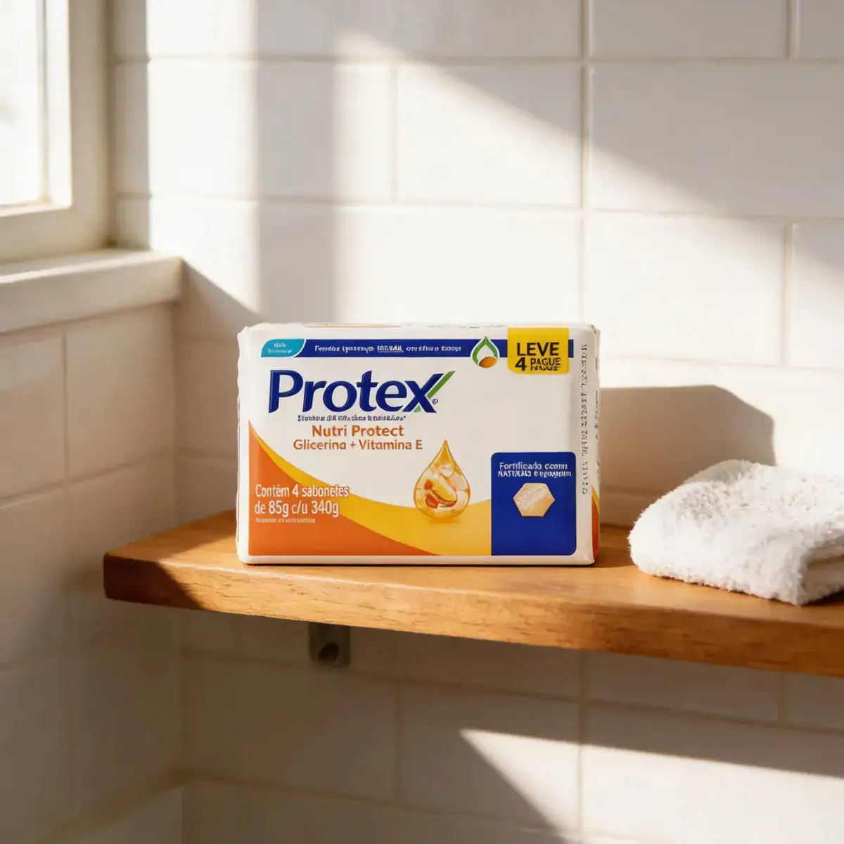 Pack 4 Sabonetes Protex Nutri Protect Glicerina 85g - Imagem 3
