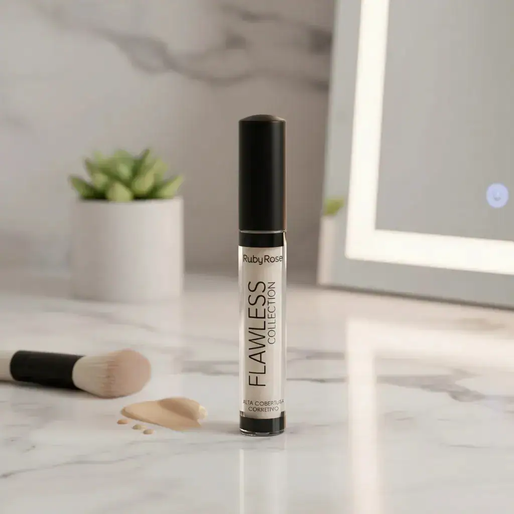 Corretivo Liquido Flawless Collection Ruby Rose Bege 3 - Imagem 5