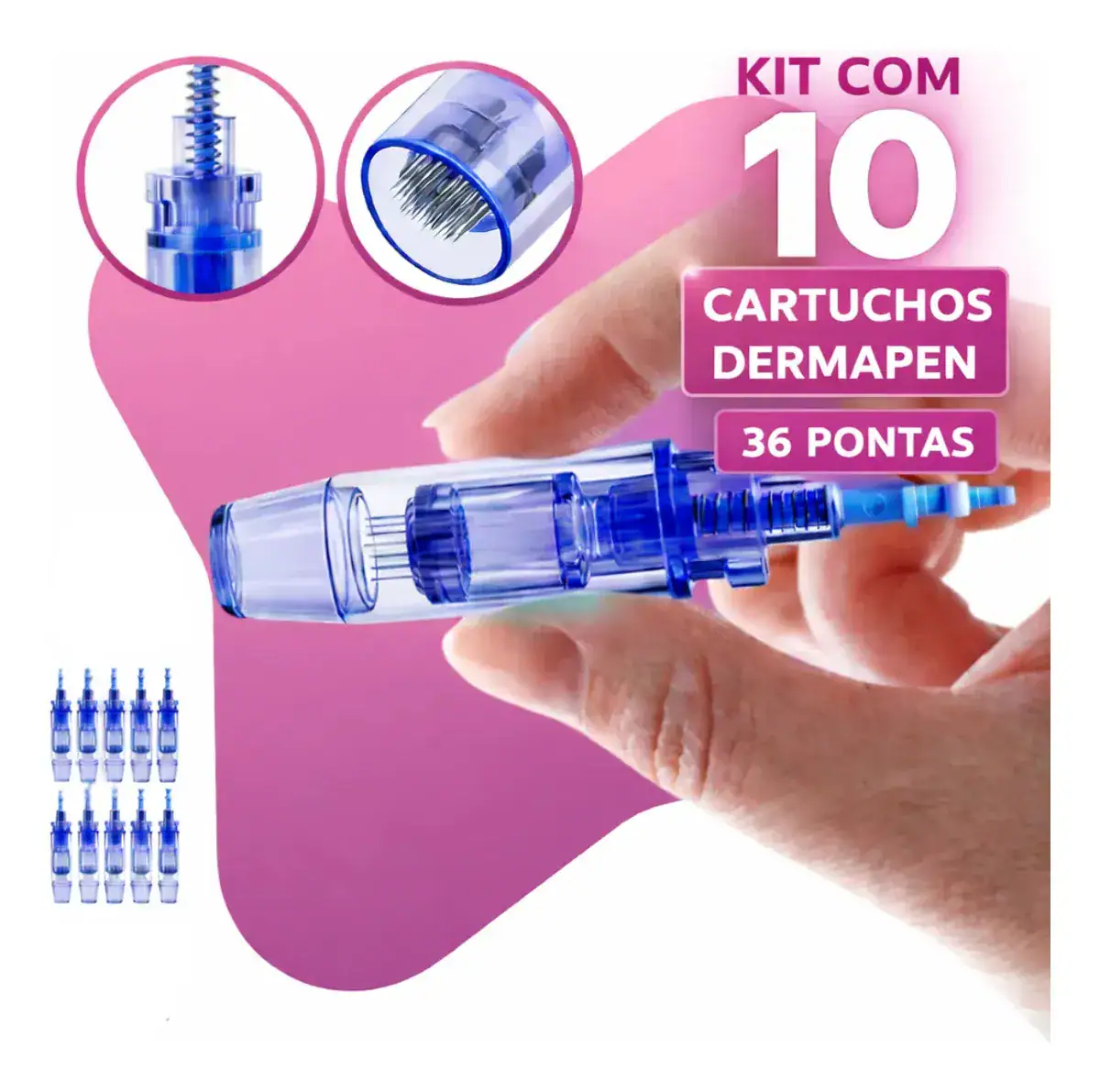 Kit 10 Cartuchos 36 Agulhas Ponteiras Dermapen Bmed - Imagem 5