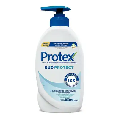 Sabonete Líquido Para Mãos Antibacteriano Duo Protect 400ml Protex - Imagem 2