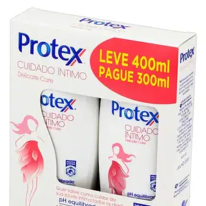 Pack Sabonete Líquido Íntimo Protex Delicate Care, Com 2x200ml