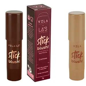 Kit Blush Stick Cinnamon + Blush Red Mocha La's Vegano Vizzela