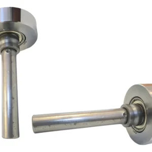2 Roldana Guia Rolamento Eixo Lateral Portão Basculante 68mm