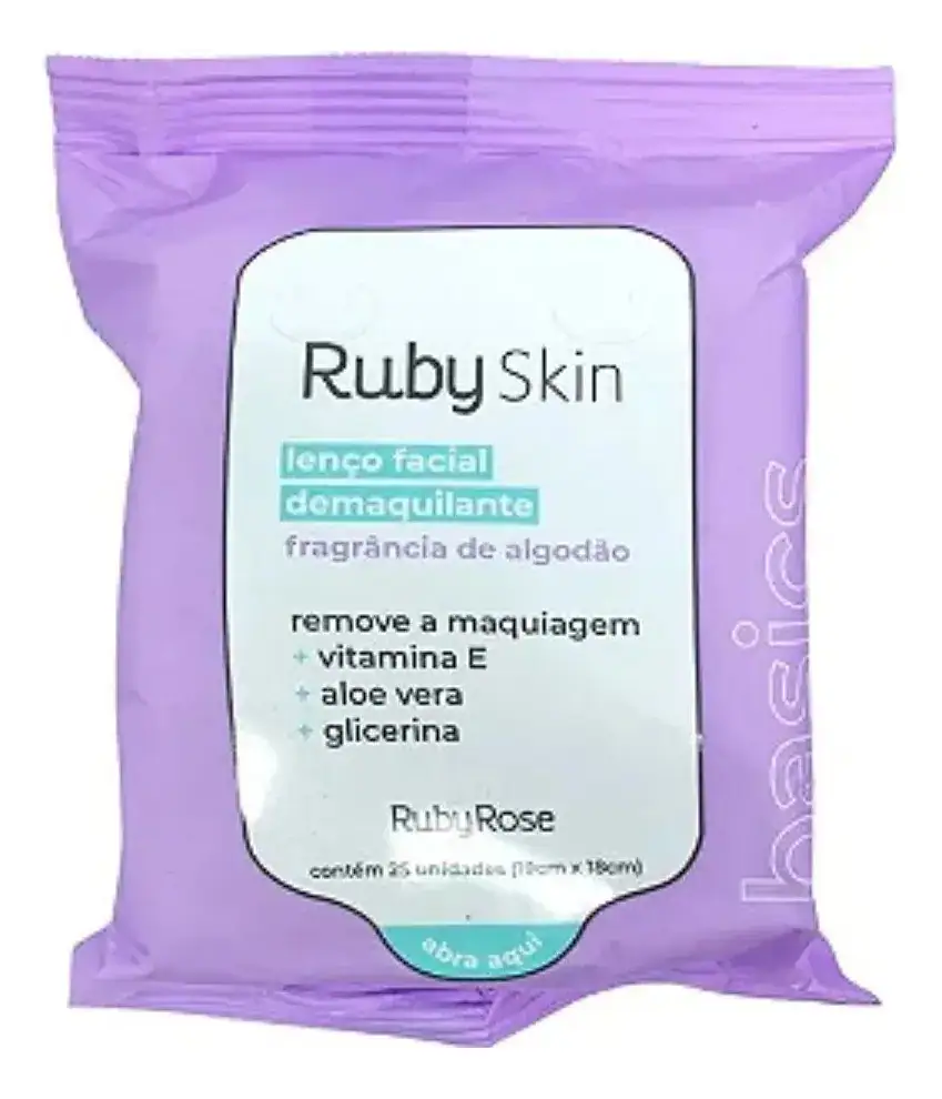 Lenço Demaquilante Basics Hb203 Rubyrose - Imagem 6