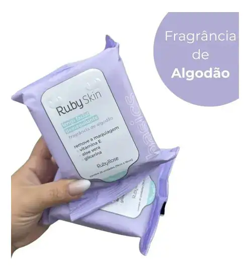 Lenço Demaquilante Basics Hb203 Rubyrose - Imagem 3