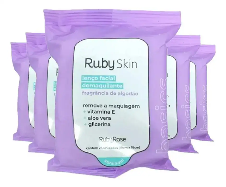 Lenço Demaquilante Basics Hb203 Rubyrose
