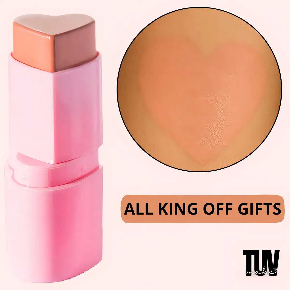 Blush Stick Bastão Coração Love Languages Dopamine Ruby Rose Maquiagem - Imagem 2