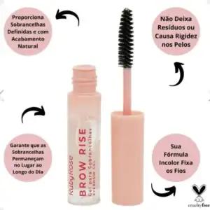 Máscara Para Sobrancelhas Ruby Rose Brow Rise 8,3g
