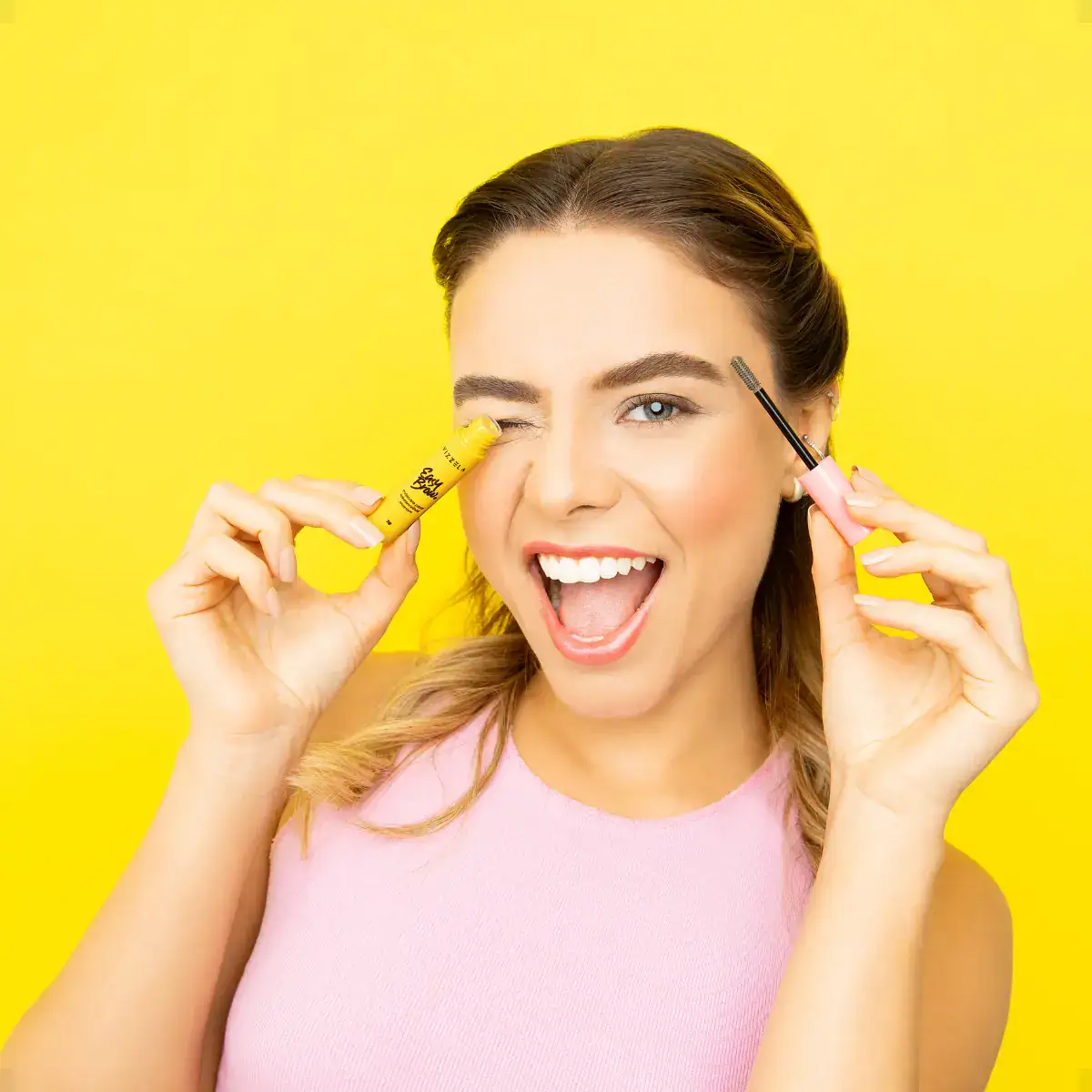 Mascara Para Sobrancelha Em Gel Cor Fixa E Preenche Vizzela - Imagem 5