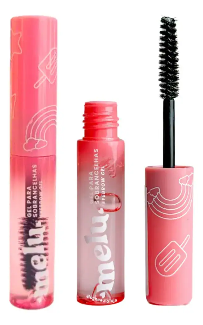 Gel Sobrancelha Transparente Melu 10ml À Prova D'Água Hipoalergênico - Imagem 3