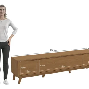 Rack Kappesberg 3 Portas Canela 218cm