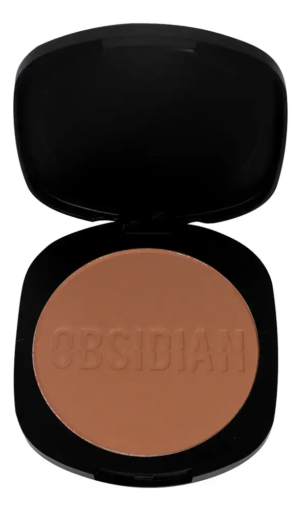 Base de maquiagem em pó Ruby Rose Obsidian HB18008 RUBY ROSE tom marrom - 9.6mL 43g - Imagem 3