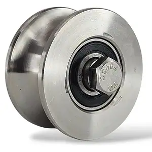 Roldana Inox 2 Polegadas Portão De Correr Reforçada Canal U