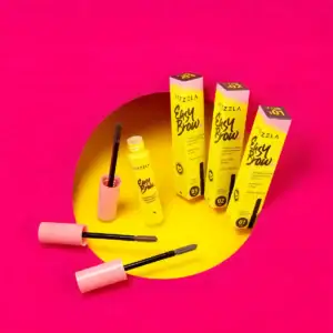 Mascara Para Sobrancelha Em Gel Cor Fixa E Preenche Vizzela Cor 02 Marrom Médio