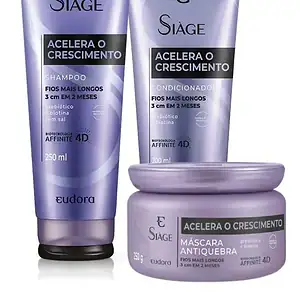 Shampoo+ Condicionador+ Máscara Acelera O Crescimento Eudora