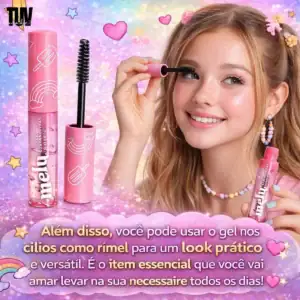 Gel Para Sobrancelhas E Cílios Incolor Melu Ruby Rose