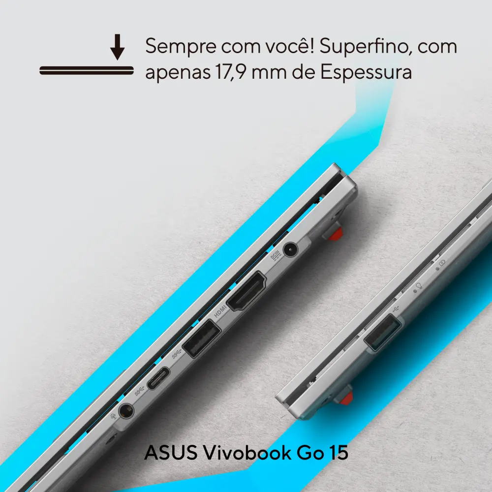 Notebook Asus Vivobook Go Core I3 N305 8gb 512ssd 15,6 Fhd Cool Silver - Imagem 3