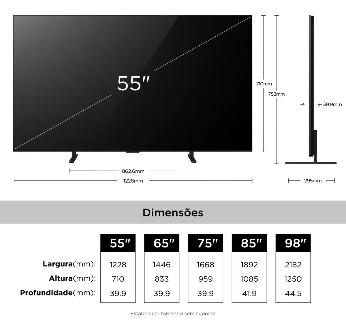 Smart Tv Tcl 55 Polegadas Qd-Mini Led 4k A400m Wifi Bluetooth Google Tv Hdr10+ 144 Hz Vrr 55a400m - Imagem 4