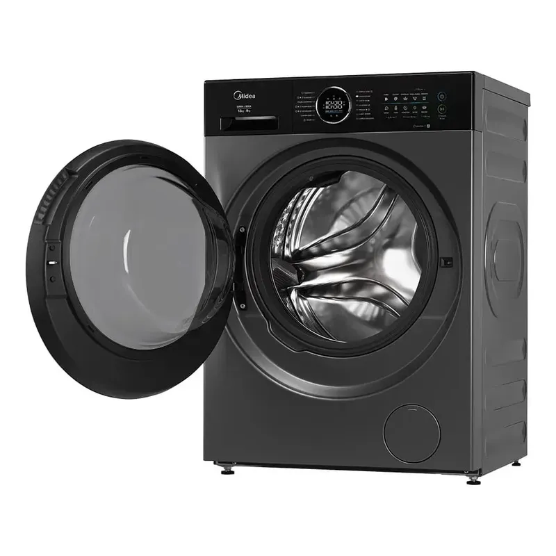 Lava E Seca 13kg Titanium Slim Storm Wash Conectada Midea 110v Cinza-escuro