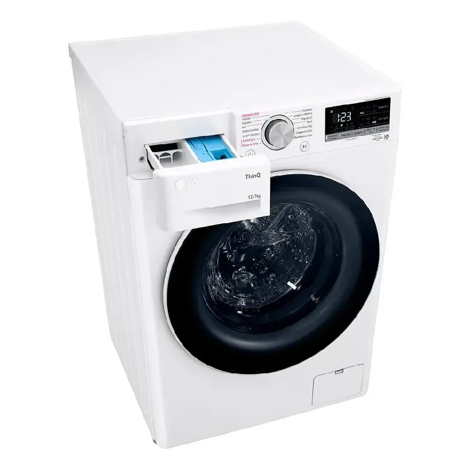 Lava E Seca LG Smart Vc4 12 Kg Com Inteligência Artificial Cor Branco 110v - Imagem 3