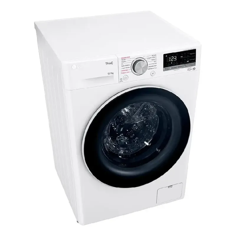Lava E Seca LG Smart Vc4 12 Kg Com Inteligência Artificial Cor Branco 110v - Imagem 4